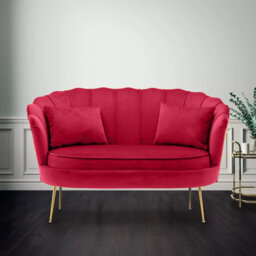 Carney Velvet Loveseat Accent Sofa