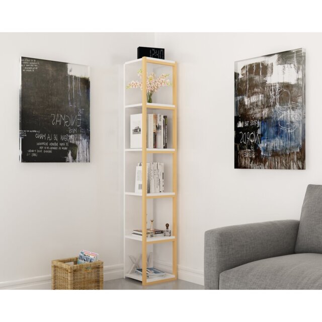 Abshire 180.cm H Stainless Steel Standard Bookcase