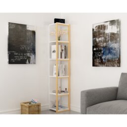 Abshire 180.cm H Stainless Steel Standard Bookcase