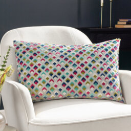 Pikus Geometric Rectangular Lumbar Cushion
