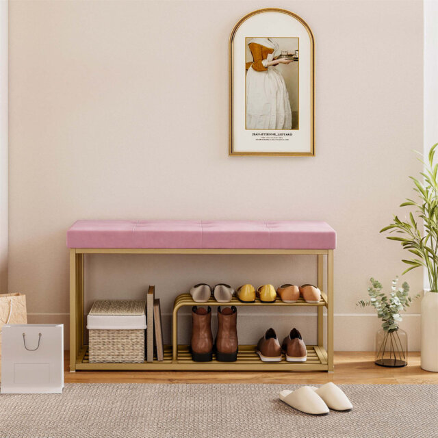 8 Pair Shoe Storage Bench