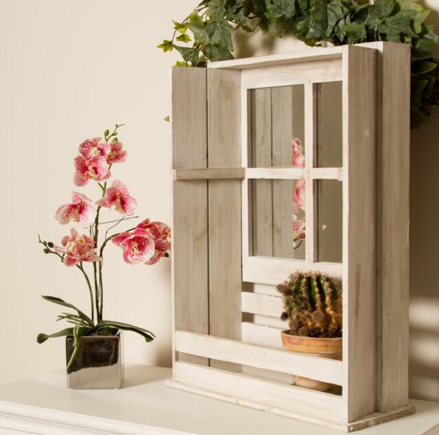 Marley Wood Flat Floor Mirror