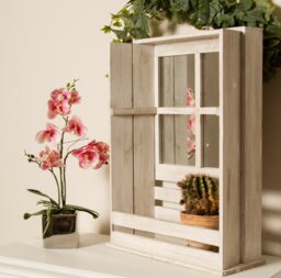 Marley Wood Flat Floor Mirror