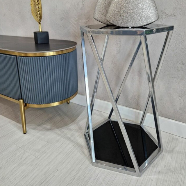 Brynda Pedestal End Table