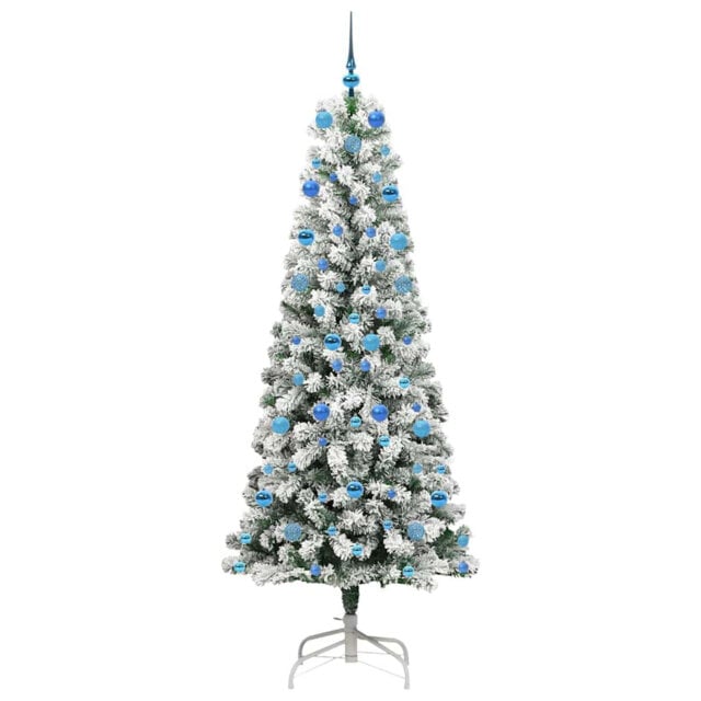 Artificial Hinged Christmas Tree Green and white