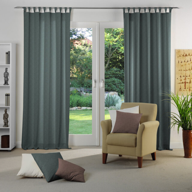 Branton Tab Top Curtain Single Panel, opaque