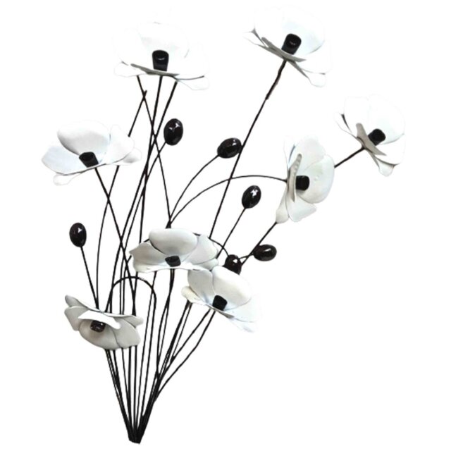 Handmade Traditional Plants & Flowers Wall Decor on Metal