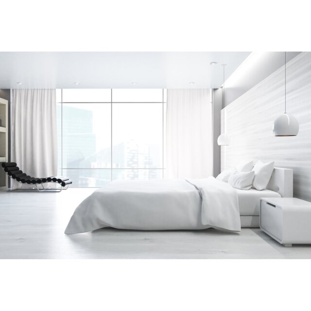 Adalinn Satin Solid Colour Duvet Cover Set with Pillowcases Included