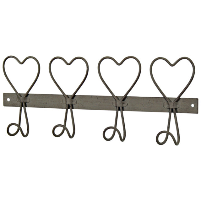 Aonna Metal Wall Mounted Required 4 - Hook Wall Mounted Coat Rack