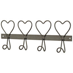 Aonna Metal Wall Mounted Required 4 - Hook Wall Mounted Coat Rack
