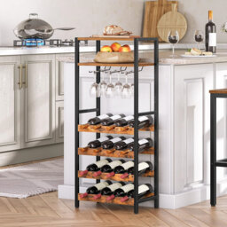 Wine Bottle & Glass Rack