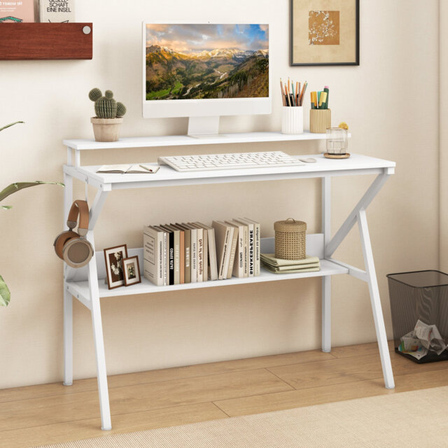 Metal Base Computer Desk