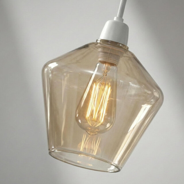 16cm Modern Glass Lamp Shade- 1Pack Lampshade Pendant Light Shade Modern Lampshade Versatile Light Cover for Floor and Table Lamps for Living Room Bed