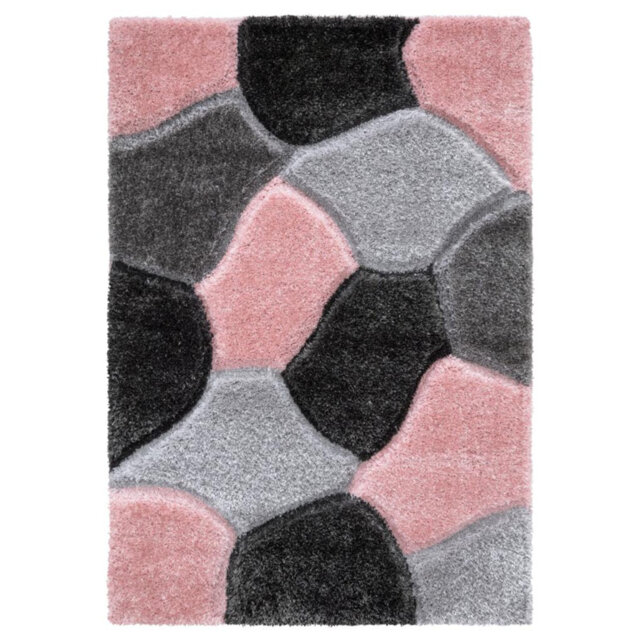 Abeline Looped Pink/Grey/Black Indoor/Outdoor Rug