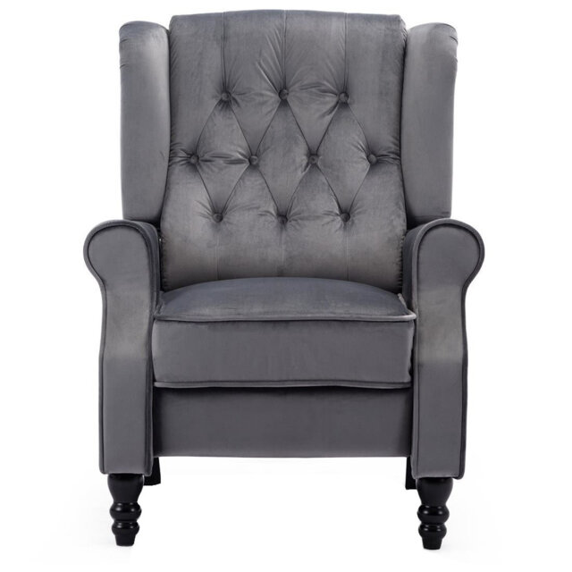 Conatser 78cm Wide Velvet Wing Chair Recliner