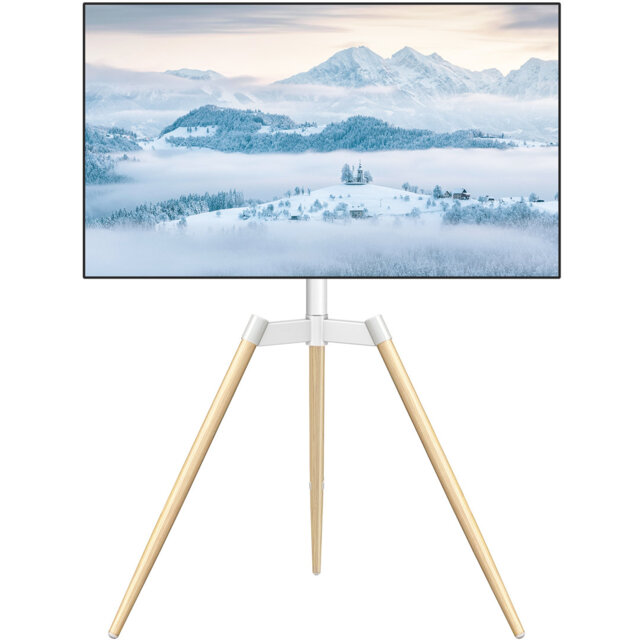 Tripod Easel TV Stand for 32-65 Inch Max VESA 400x400mm Max 35kgs