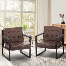 Geraldina Faux Leather Armchair