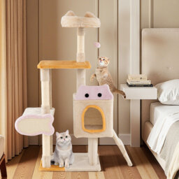Multi-level Kitty Tower Cute Cat Tree for Indoor Kittens