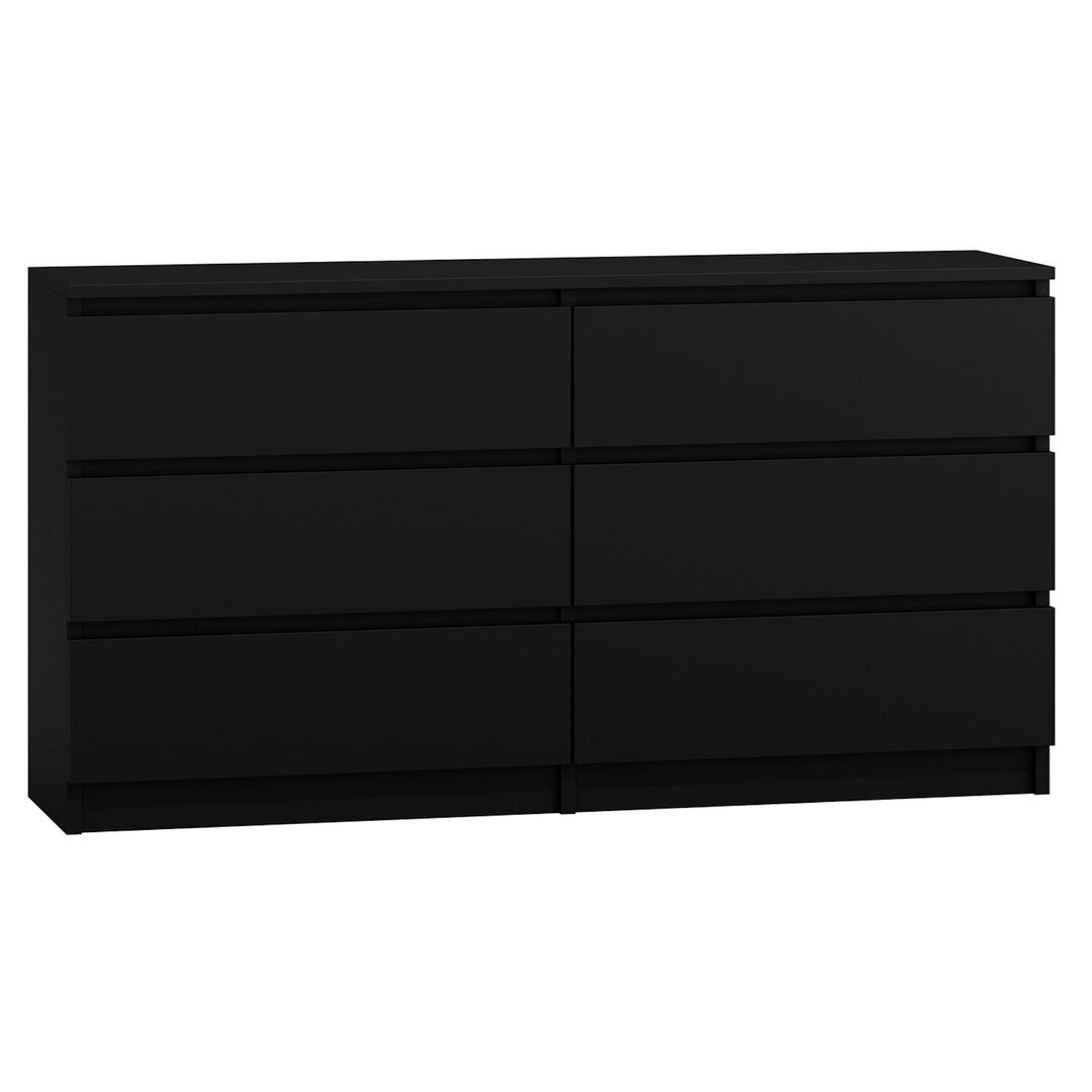 wayfair black dresser Nealyn Black 7-Drawer 60.88 in. Wide Dresser main image 0