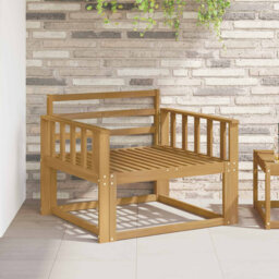 Outdoor Middle Sofa Natural Modern Furniture Patio Seating Exterior