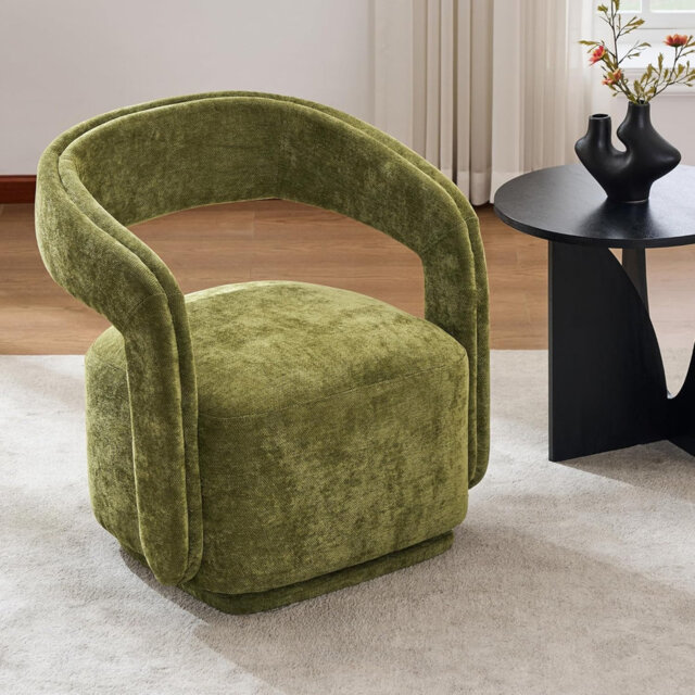Upholstered Swivel Accent Chair