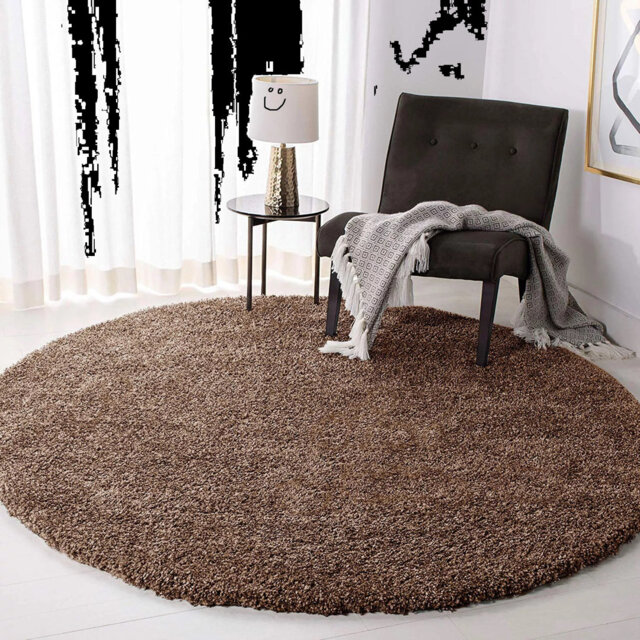 New Stylish Thick Shaggy Rugs For Living Room Hallway Runner Fluffy Round Rugs Bedroom Carpet Mat