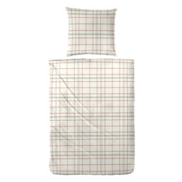 Dilly Cotton Chequered Duvet Cover Set with Pillow Shams Included