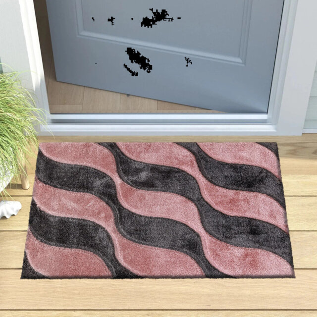3D Luxury Shaggy Area Rug Geometric Pattern High Pile Soft Plush Rug Perfect For Living Room Bedroom Small Door Mats Floor Mats