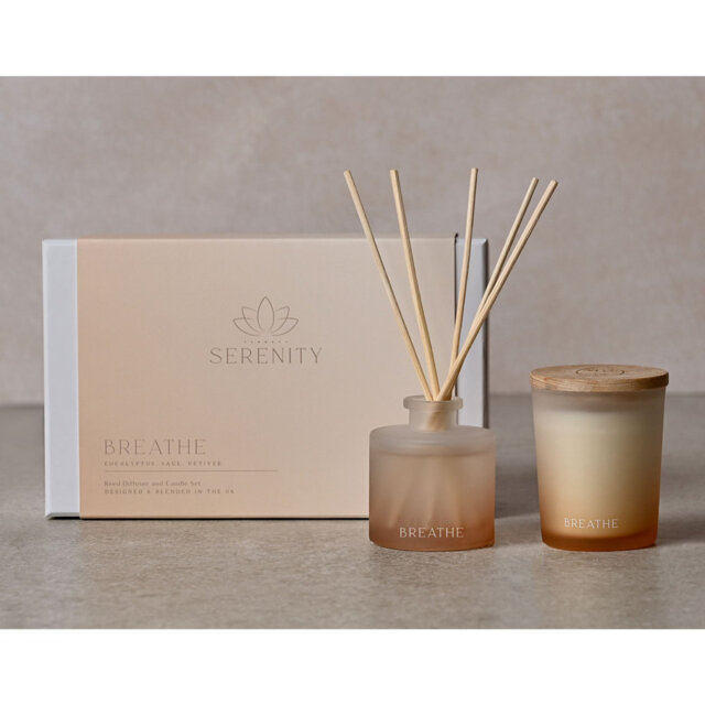 Scented Jar Candle with Glass Holder
