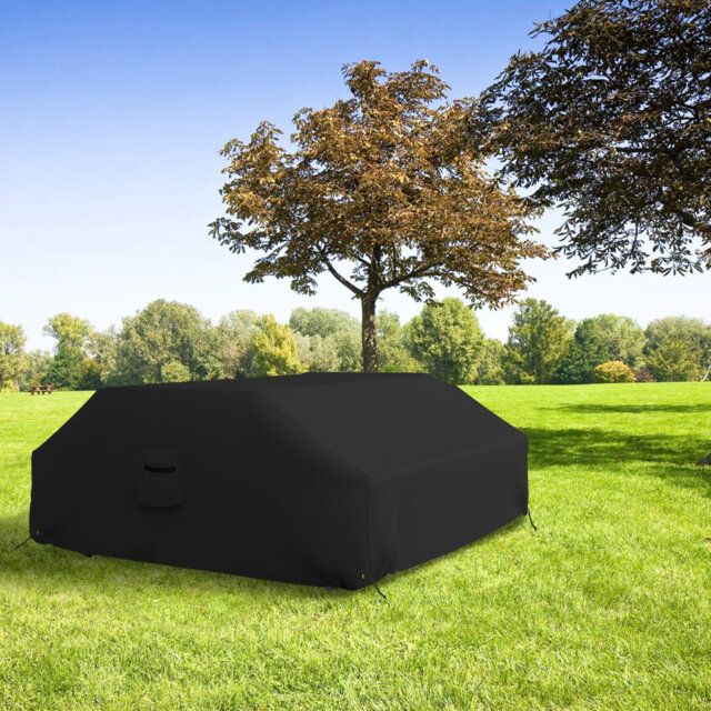 Heavy Duty Outdoor Waterproof Picnic Table Cover,All Weather Protection UVResistant Game Table Cover