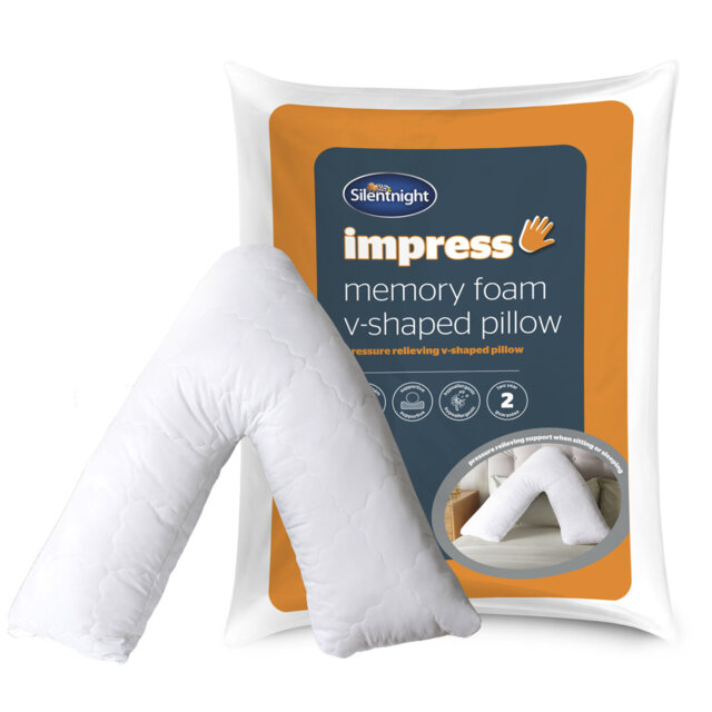 Silentnight Impress Memory Foam V Shape Pillow