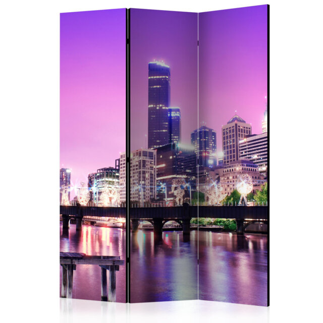 Gurlie 135cm W x 172cm H 3 - Panel Solid Wood Folding Room Divider