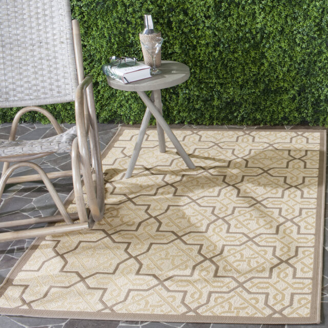 Mclain Geometric Hand Woven Indoor / Outdoor Area Rug