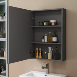 W H Wall Frameless Medicine Cabinet Mirror
