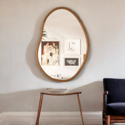 Merrillville Solid Wood Irregular Mirror