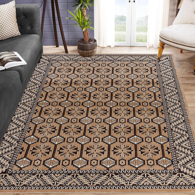 Vintage Area Rugs For Living Room - Washable Rugs For Bedroom Carpet And Fireside Rug