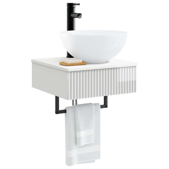 Single Bathroom Vanity with Ceramic Basin