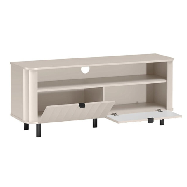 Novado Two-Door TV Cabinet with Drawer and Niche 196 cm Cashmere