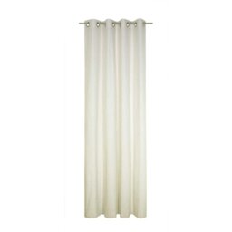 Pedersen Cotton Blend Eyelet Curtain, single Panel, opaque