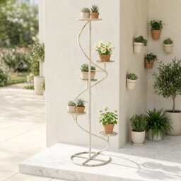 Blue Metal 5 Tier Plant Stand
