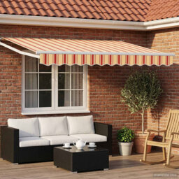 Vidaxl Retractable Awning Door Canopy Garden Patio Awning Fabric And Aluminium