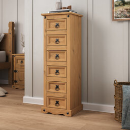 Solid Wood 35cm W 6 - Drawer Chest of Drawers