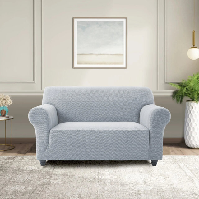 Spandex Stretch Sofa Cover - Jacquard Pattern Sofa Slipcover & Furniture Protector