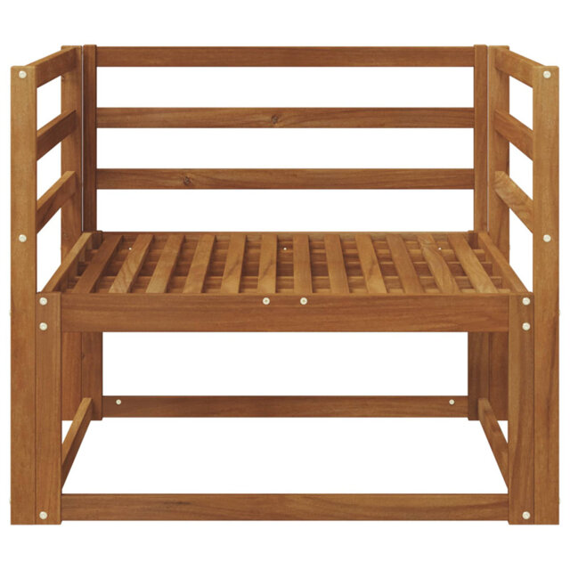 Outdoor Middle Sofa Natural Solid Acacia Wood Modern Furniture Exterior