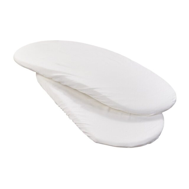 No Pattern Cotton Fitted Moses Basket Sheet
