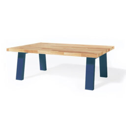 Eudochia Solid Wood Top Metal Base Executive Desk
