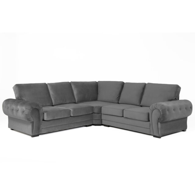 Fonda 5 Seater Velvet Corner Sofa