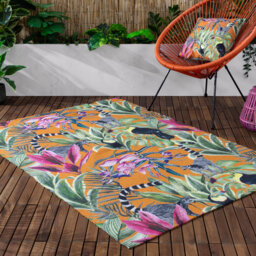 Floral 120cm X 170cm Indoor / Outdoor Area Rug
