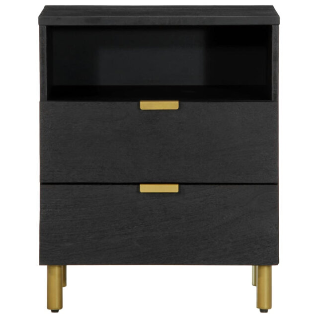 Ajane 50cm W Brass Bedside Table