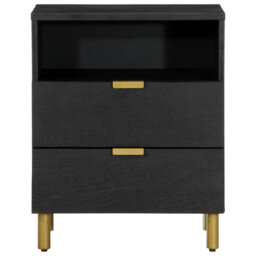 Ajane 50cm W Brass Bedside Table